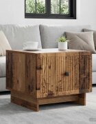 vidaXL Масичка за кафе Старо дърво 49 x 50 x 40 см Инженерна дървесина