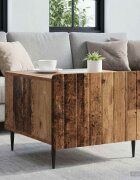 vidaXL Масичка за кафе Старо дърво 49 x 50 x 42 см Инженерна дървесина