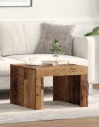 vidaXL Масичка за кафе Старо дърво 50 x 50 x 35 cm Инженерна дървесина