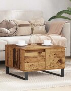 vidaXL Масичка за кафе Старо дърво 55 x 55 x 365 см