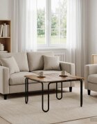 vidaXL Масичка за кафе Старо дърво 795 x 795 x 45 см
