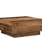 vidaXL Масичка за кафе Старо дърво 80 x 80 x 31 cm