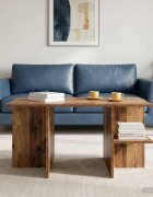 vidaXL Масичка за кафе Старо дърво 87 x 50 x 45 см