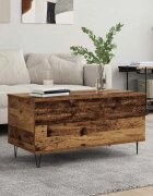 vidaXL Масичка за кафе Старо дърво 90 x 44.5 x 45 см