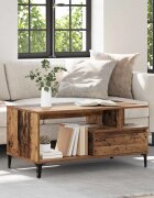 vidaXL Масичка за кафе Старо дърво 90 x 49 x 45 см Инженерна дървесина