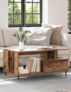 vidaXL Масичка за кафе Старо дърво 90 x 49 x 45 см Инженерна дървесина