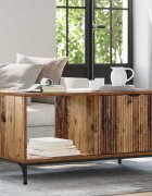 vidaXL Масичка за кафе Старо дърво 90 x 49 x 46 см Инженерна дървесина