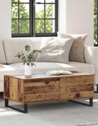 vidaXL Масичка за кафе Старо дърво 90 x 50 x 365 см