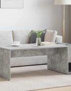 vidaXL Масичка за кафе Циментено сиво 1015 x 50 x 37 см