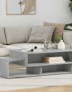 vidaXL Масичка за кафе Циментено сиво 105 x 50 x 325 см