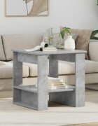 vidaXL Масичка за кафе Циментено сиво 51 x 50 x 50 см