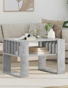 vidaXL Масичка за кафе Циментено сиво 66 x 495 x 45 см