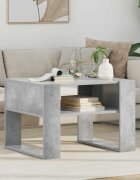 vidaXL Масичка за кафе Циментено сиво 66 x 53 x 45 см