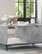 vidaXL Масичка за кафе Циментено сиво 90 x 49 x 46 см