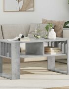 vidaXL Масичка за кафе Циментено сиво 92 x 495 x 45 см
