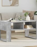 vidaXL Масичка за кафе Циментено сиво 92 x 53 x 45 см