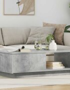 vidaXL Масичка за кафе Циментено сиво 95 x 55 x 31 см