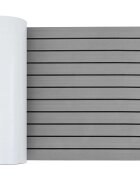 vidaXL Мат за лодки На райета Светлосив и черен 240 x 60 cm EVA