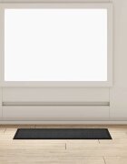 vidaXL Мат за врата Антрацит 60 x 40 x 1.2 см Тедди плат