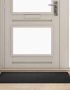 vidaXL Мат за врата Антрацит 80 x 120 x 1.2 см Тедди плат