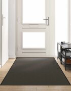 vidaXL Мат за врата Антрацит и черен 120 x 350 см 100% Полиамид