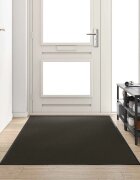 vidaXL Мат за врата Черно 120 x 300 cm 100% Полиамид