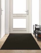 vidaXL Мат за врата Черно 120 x 400 cm 100% Полиамид
