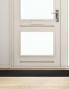vidaXL Мат за врата Черно 60 x 180 cm 100% Полиамид