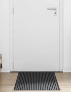 vidaXL Мат за врата Черно 60 x 180 cm Полипропилен
