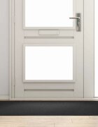 vidaXL Мат за врата Черно 90 x 150 cm 100% Полиамид