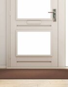 vidaXL Мат за врата Кафяво и черно 90 x 150 cm 100% Полиамид