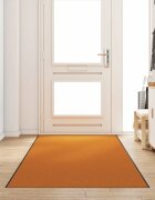 vidaXL Мат за врата Оранжев и Черен 120 x 400 cm 100% Полиамид