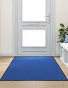 vidaXL Мат за врата Син и Черен 120 x 250 cm 100% Полиамид