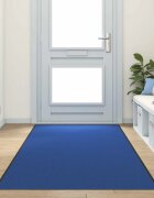 vidaXL Мат за врата Син и Черен 120 x 400 cm 100% Полиамид