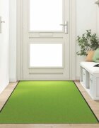 vidaXL Мат за врата Зелен и Черен 120 x 400 cm 100% Полиамид