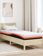 vidaXL Матрак Бял и черен 80 x 200 cm Жакардова материя