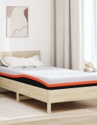 vidaXL Матрак Бял и черен 90 x 190 cm Жакардова материя
