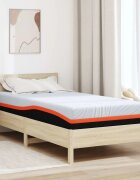 vidaXL Матрак Бяло и сиво 90 x 200 cm Жакардова материя
