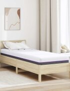 vidaXL Матрак от мемори пяна Средно 70 x 200 cm Бяло и сиво