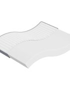 vidaXL Матрак от пяна средномек 200x200 см