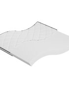 vidaXL Матрак от пяна средномек 200x200 см