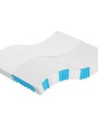 vidaXL Матрак покет пружини средна твърдост 160x200 см Super King Size