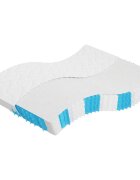 vidaXL Матрак покет пружини средна твърдост 160x200 см Super King Size