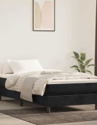 vidaXL Матрак покет пружини за деца средна твърдост черен 80x160 см кадифе