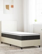 vidaXL Матрак с Bonnell пружини Средно 80 x 200 cm Бяло