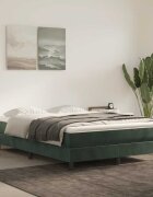 vidaXL Матрак с покет пружини 120 x 210 x 20 см Тъмнозелено
