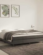 vidaXL Матрак с покет пружини 160 x 220 x 20 см Тъмносиво