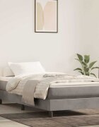 vidaXL Матрак с покет пружини 90 x 220 x 20 см Светлосиво