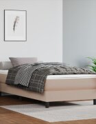 vidaXL Матрак с покет пружини средна твърдост капучино 120x190x20 см изкуствена кожа