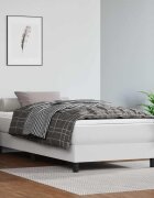 vidaXL Матрак с покет пружини средна твърдост за деца бял 80x160 см изкуствена кожа